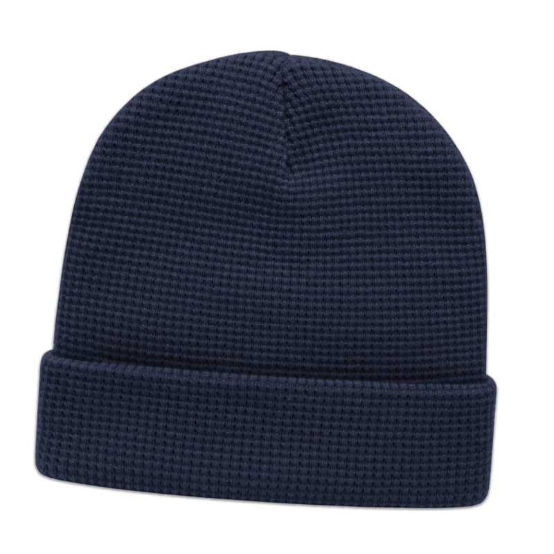 Waffle Knit Cap with Cuff