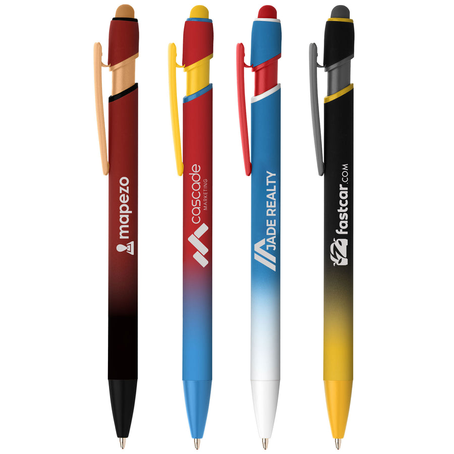 Superhero Ellipse Softy Pen w/ Stylus - Laser