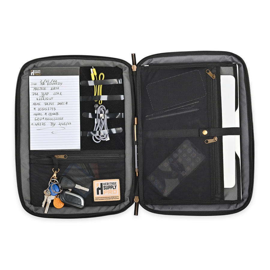 Heritage Supply Pro Crossbody Padfolio & Construction Pen Set
