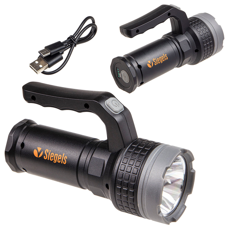 Rechargeable COB Worklight + LED Flashlight